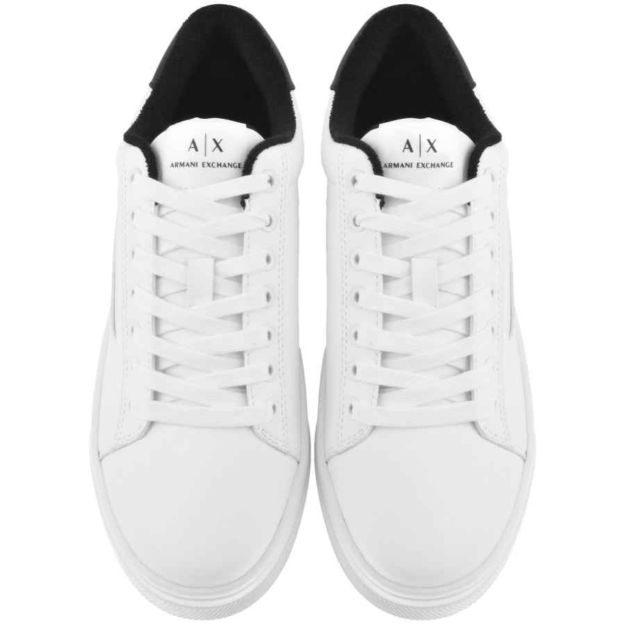 Armani Exchange Logo Trainers White
